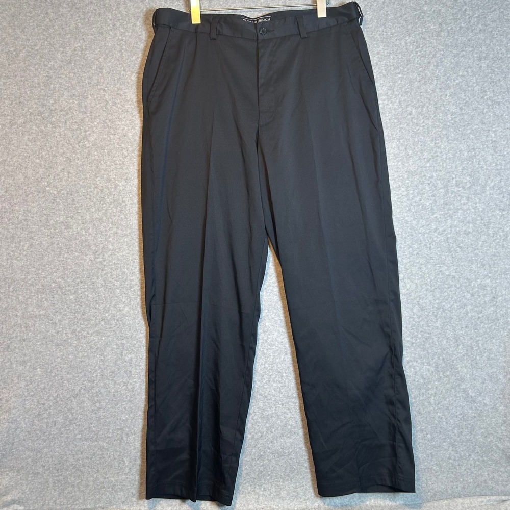 Pebble Beach Dry-Luxe Golf Performance Pants Mens 36x30 Black Stretch Golfcore